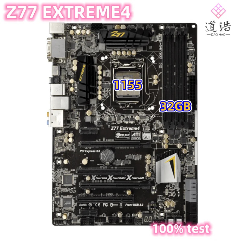 ASRock호환 Z77 Extreme4 마더보드 리퍼 완료 32GB USB2.0 USB3.0 PCI-E3.0 LGA 1155 DDR3 메인보드