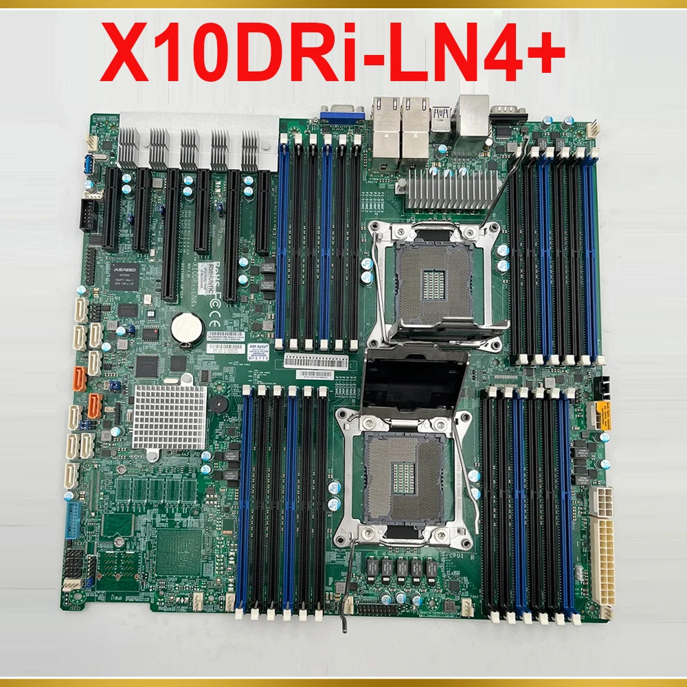 Supermicro E- LGA 2011 DDR4-2400MHz C612 10XSATA 3 양방향 서버 마더보드 X10DRi-LN4용