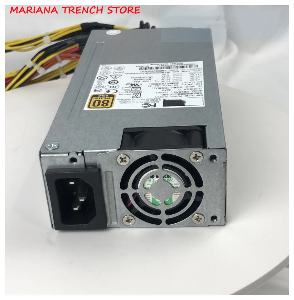 FSE001 AcBel Flex 소형 1U 저소음 산업제어 NAS 올인원 기계 400W 전원공급장치 80 플러스 골드