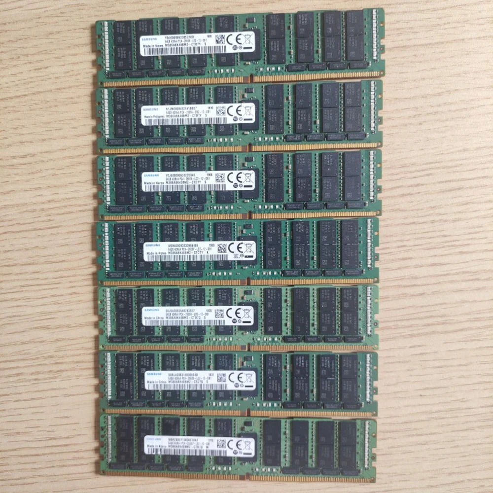 64G 4DRX4 PC4- 2666V- LRDIMM RAM M386A8K40BM2-CTD 서버 컴퓨터 메모리