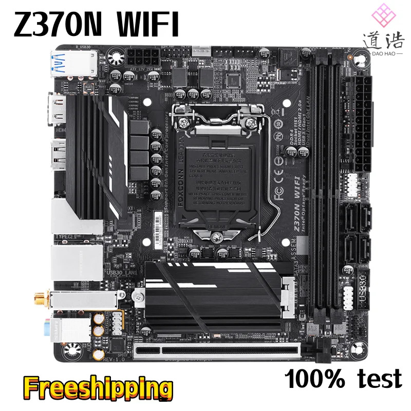 Z370N 와이파이 마더보드 M.2 HDMI SATA3.0 LGA 1151 DDR4 Mini-ITX Z370 메인보드 리퍼 완료
