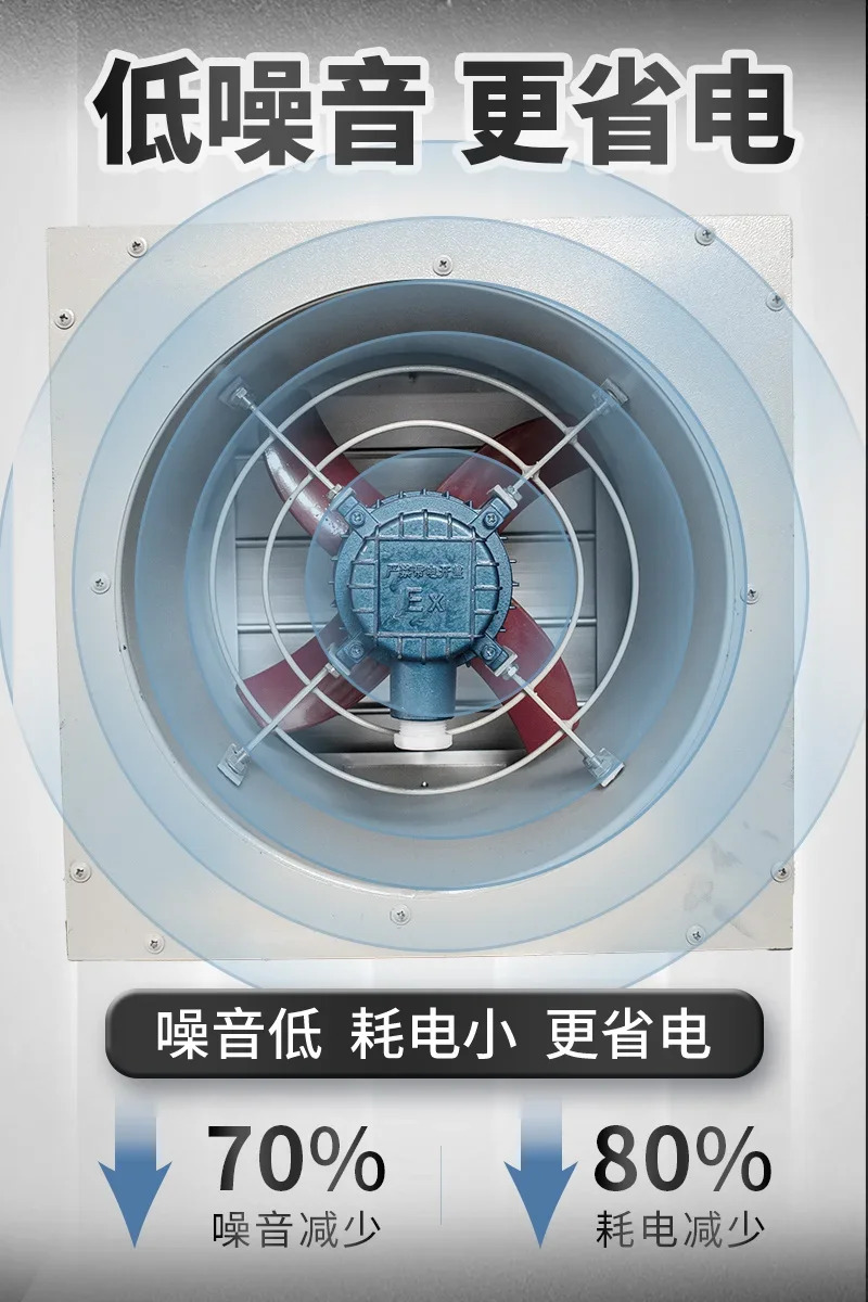 방폭형 벽 팬 XBDZ/DFBZ 측벽 사각 산업배기 220V