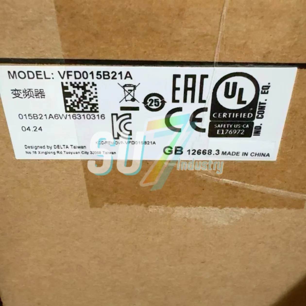 주파수 변환기 새 VFD015B21A VFD015CP43B-21