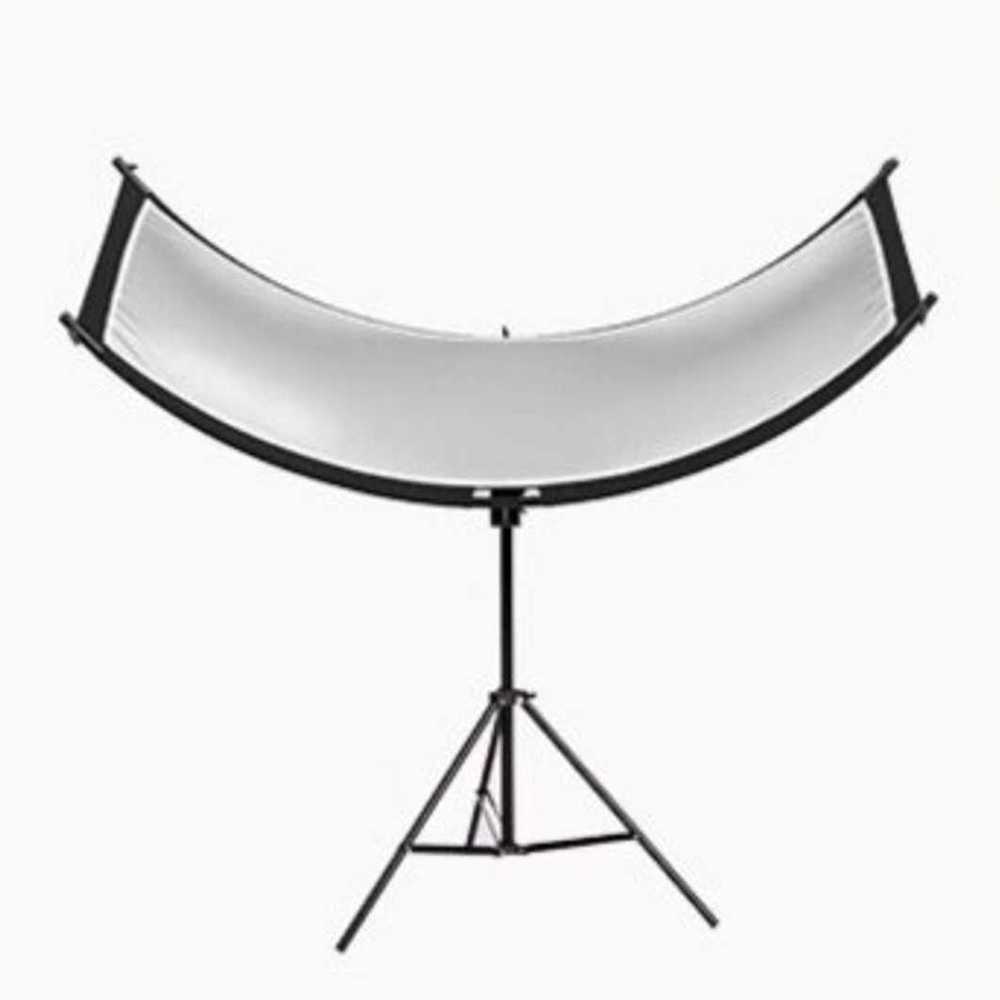 반사판 스탠드 세트 곡선 엄브렐라 거치대 스튜디오 110cm 70cm - 상품 이미지