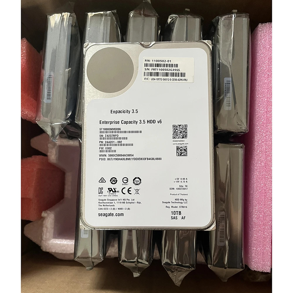 10 테라바이트 HGST 10T SAS 12G HUH721010AL5200 7200RPM 256MB 12 기가 바이트호환/초 3.5 하드