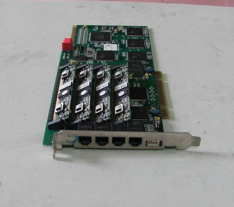 Dongjin D081A-PCI REV 2.3 2.5 DONJIN-DN081A 음성 카드4개 모듈 포함