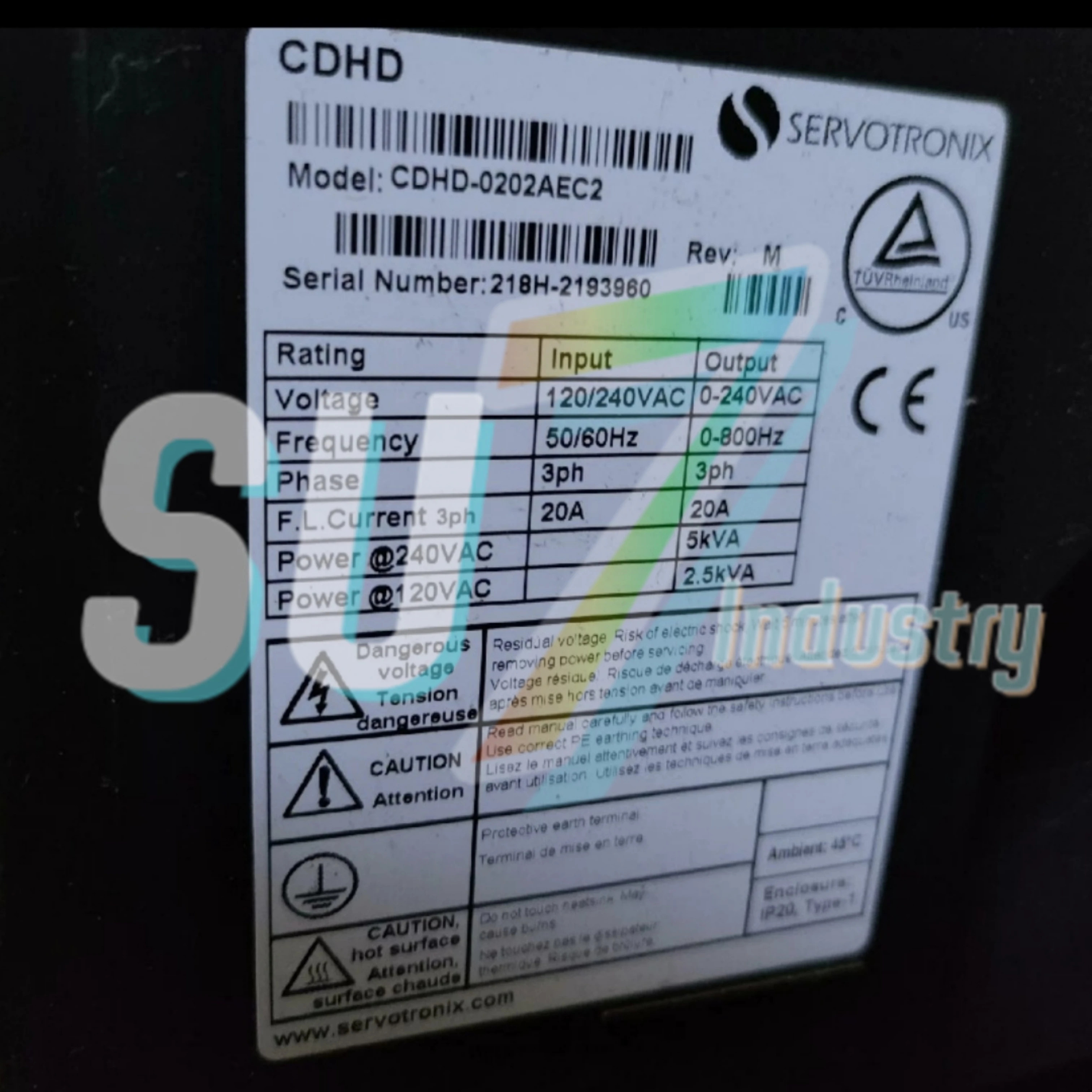 서보 드라이버 CDHD-0202AEC2 CDHD-0202APB0