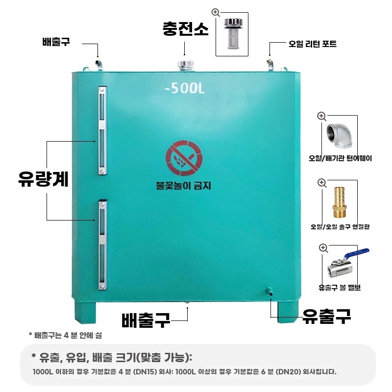 철제 보일러기름통 기름탱크 기본형 - 상세 이미지 3