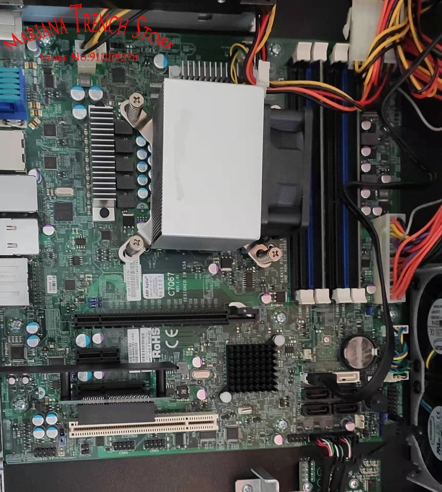 슈퍼마이크로 마더보드C7Q67 LGA1155 2 세대 코어 i3 i5 i7 시리즈 DDR3 PCI-E 2.0