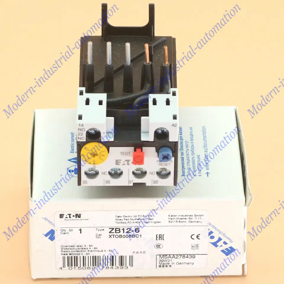 EATON MOELLER ZB12-6 열 릴레이 YP1 신