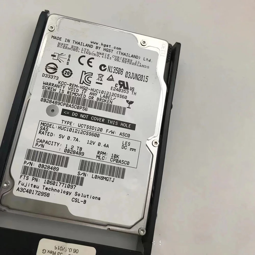 후지쯔 RX200 RX300 S6 S7 10K 2.5인치 SAS HUC1.2TB 101212 CSS600 하드