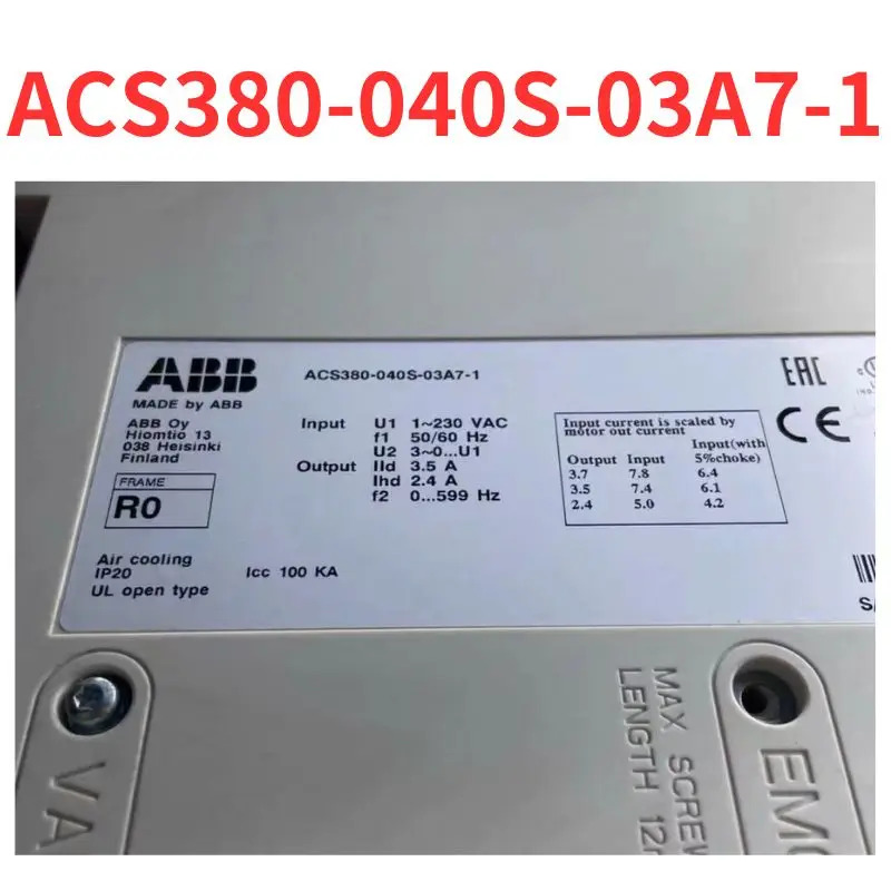 리퍼 ACS380-040S-03A7-1 인버터 OK