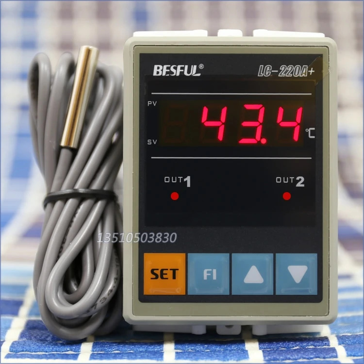 BESUL LC-220A 태양열 수온 듀얼 온도 컨트롤러 온도조절기 신