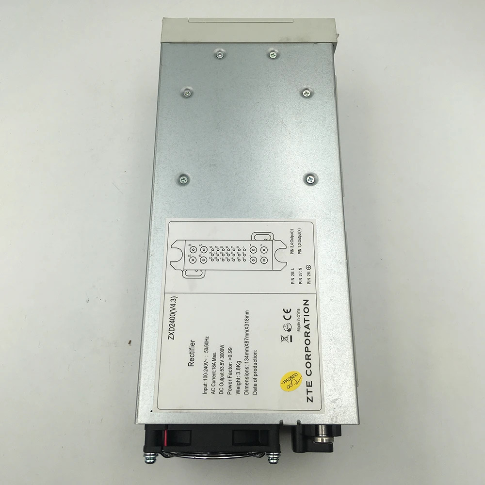 ZTE 모니터링 장치 모듈 ZXD2400 V4.3 100-240V 18A 53.5V 40/60Hz 3000W 전 리퍼