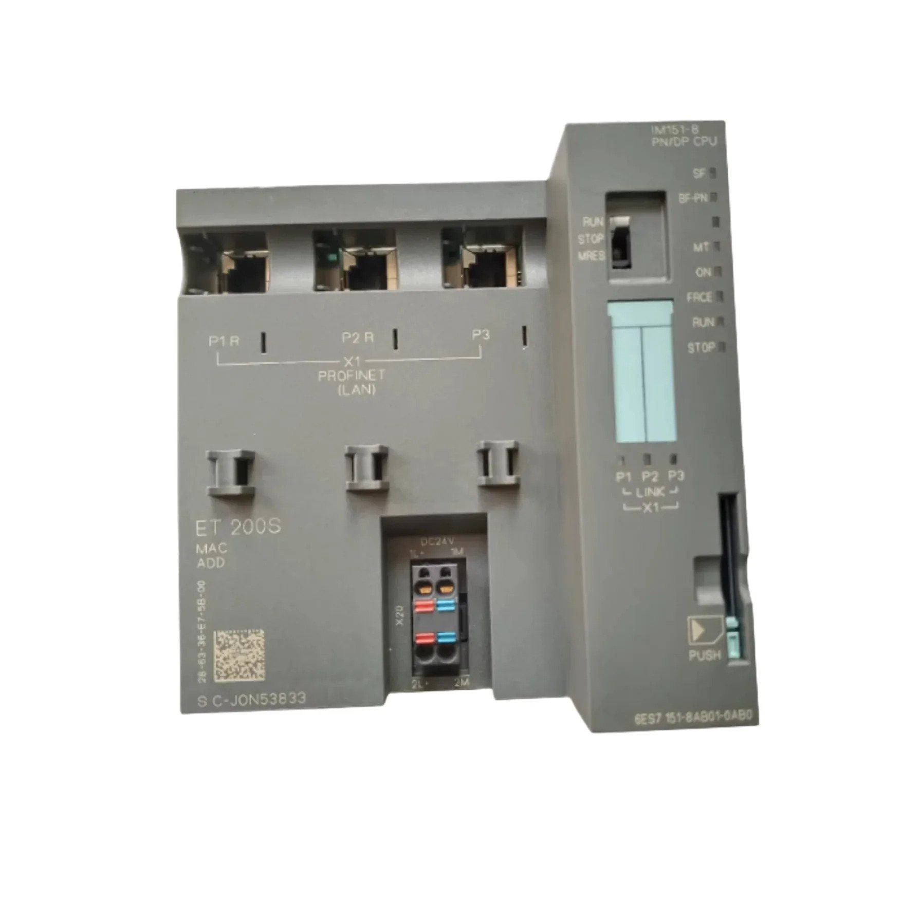 원본 6ES7151-8AB01-0AB0 PLC 모듈.
