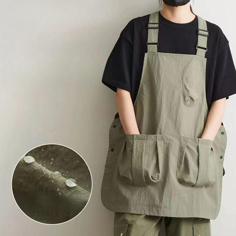 바리스타 앞치마 숏앞치마 발수 작업복 베이커리 카페 워크웨어 - 상세 이미지 3