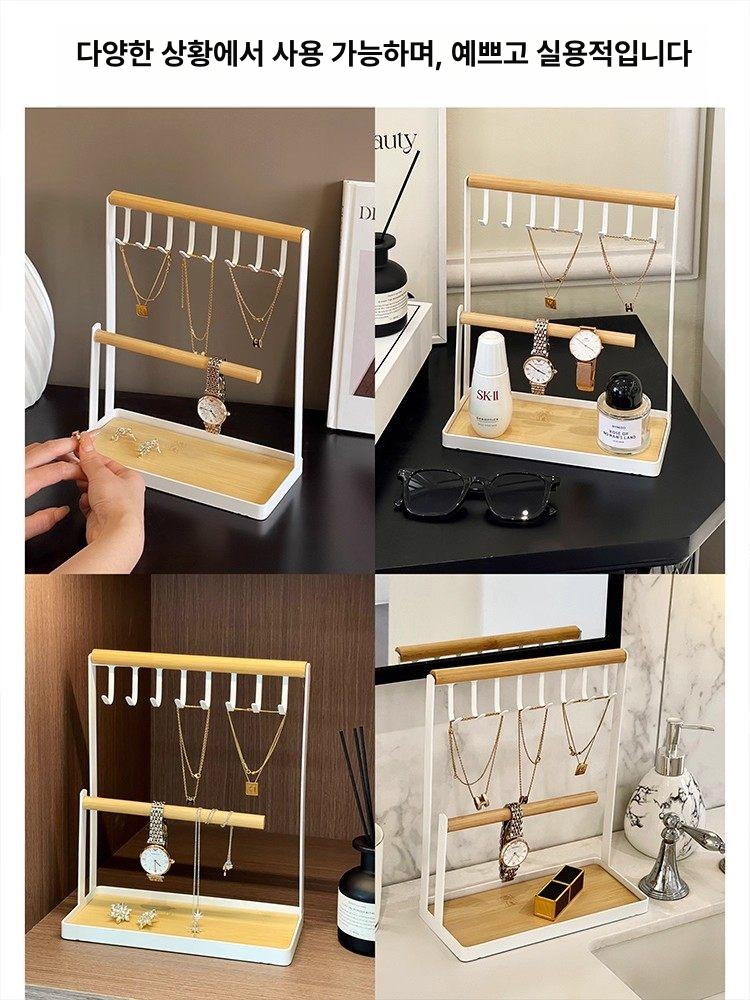 쥬얼리목걸이거치대 아크릴악세사리 진열 받침대 원형 디스플레이 스탠드 - 상세 이미지 5