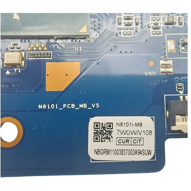 N8101PCBMBV5 Acer Spin 1 Sp111-23N 노트북 마더보드 NBGRM11003 N4200 CPU 64GB 메인보드 완전 작동 리퍼