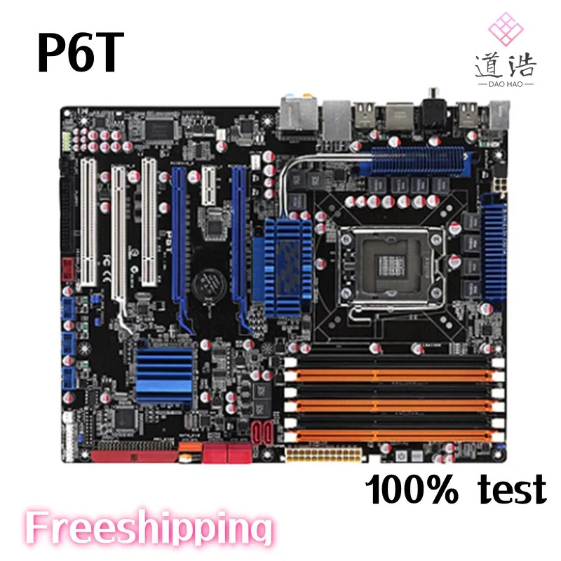 P6T 마더보드 LGA 1366 DDR3 X58 메인보드완전 작동 리퍼