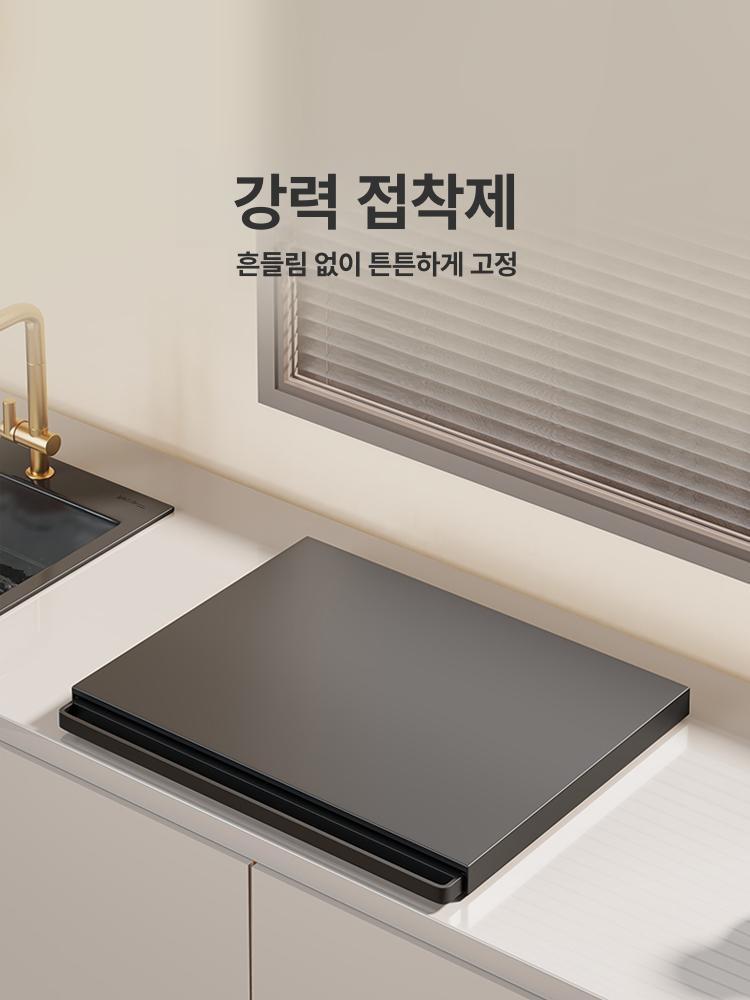슬라이딩 선반 인테리어 거실 서랍장 디자인 다용도 커피 사이드테이블 사이드보드 - 상세 이미지 5