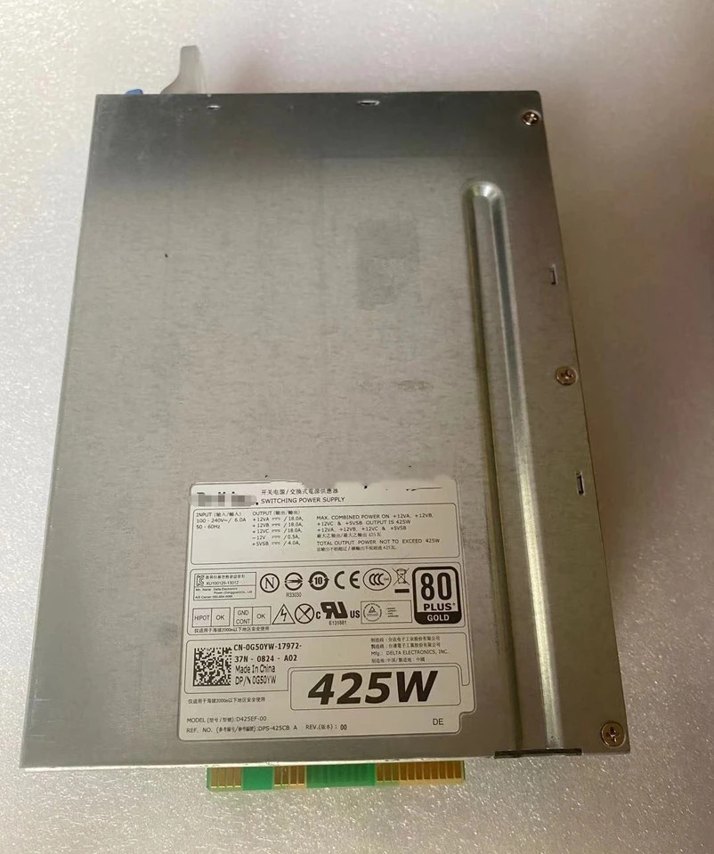 D425EF-00 AC425EF-00 DELL T3600 T3610 T5810 T7810 워크스테이션 전원공급장치