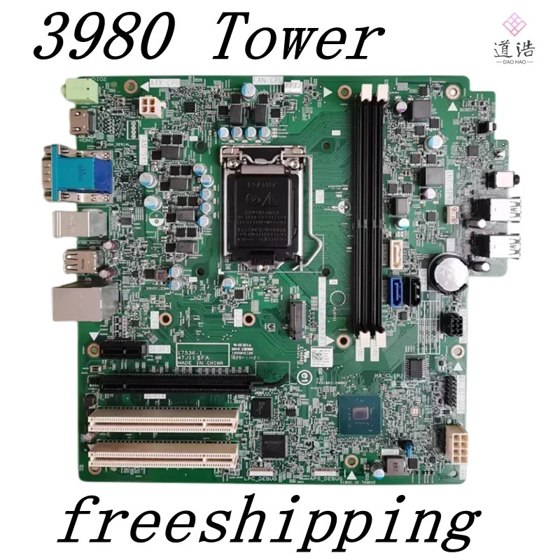 CN-0284JF Dell ChenGM호환ing 3980 타워 마더보드0284JF 284JF 47J11 047J11 17536-1 DDR4 메인보드 완전 작동 리퍼