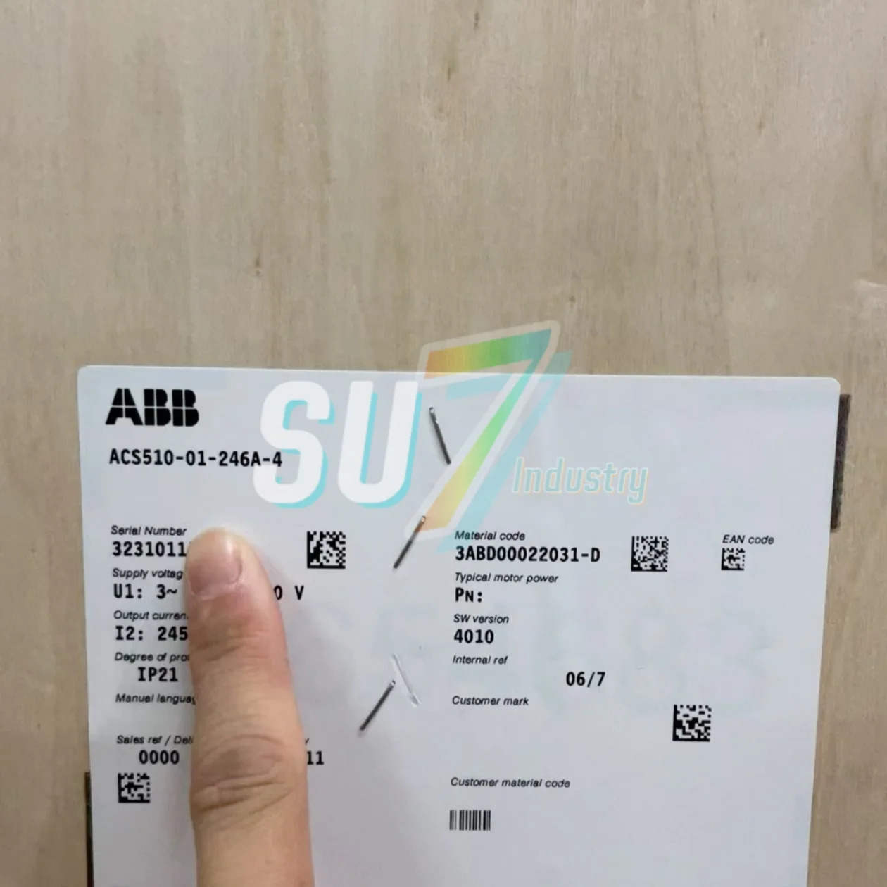 주파수 변환기 ACS510-01-246A-4 ACS510-01-290A-4 원본