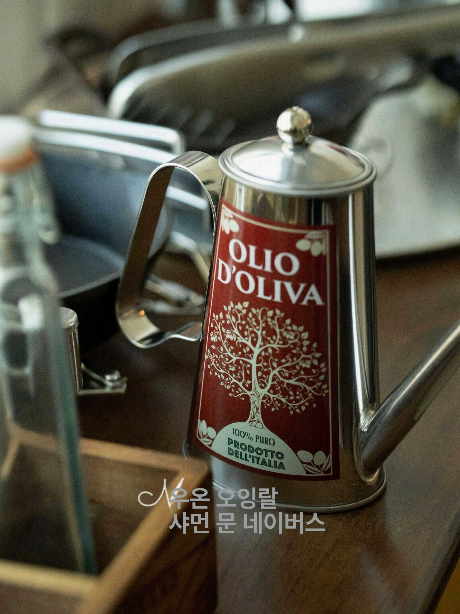 금색 스테인레스 오일병 대용량 기름 양념통 조미료 저장 주방용기 - 상세 이미지 5