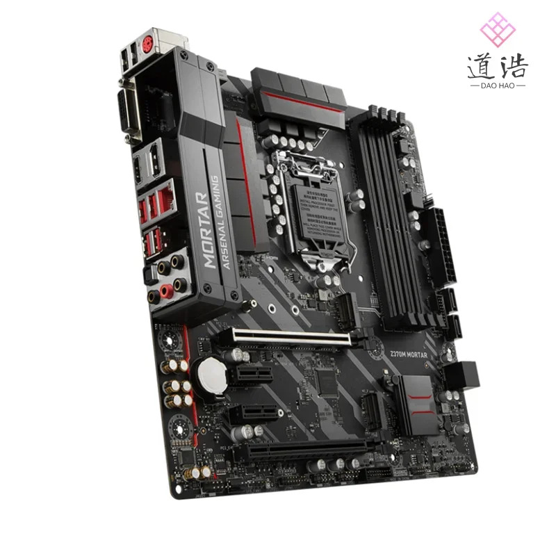 Z370M 모르타르 마더보드64GB M.2 HDMI USB2.0 LGA 1151 DDR4 마이크로 Z370 메인보드 완전 작동 리퍼