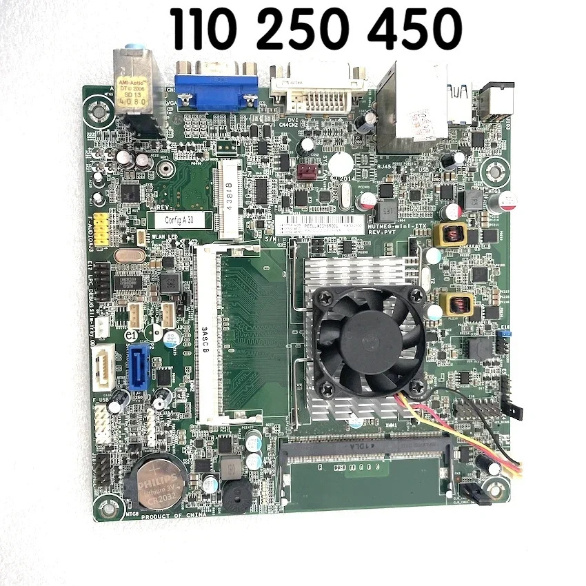 hp호환 110 250 450 450-a113il 마더보드NUTMEG-mini-ITX 76-001 메인보드 완전 작동 리퍼