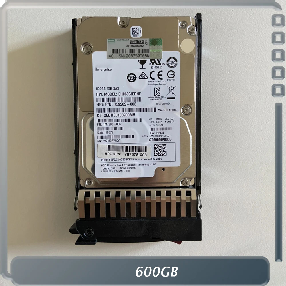 hp호환E 12G SAS 15K 2.5 6J9F42A600GB 787642 -001 600G 하드