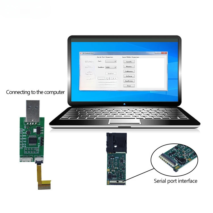UART 직렬 포트 출력 레이저 거리 측정 센서 모듈미터 적외선 모듈 저전력