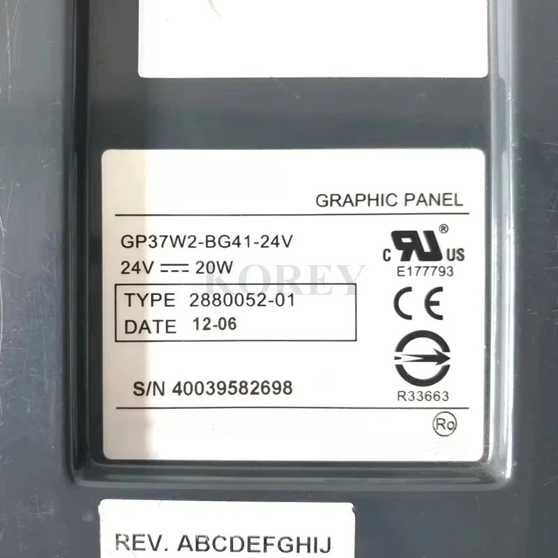 터치 스크린 HMI GP37W2-BG41-24V