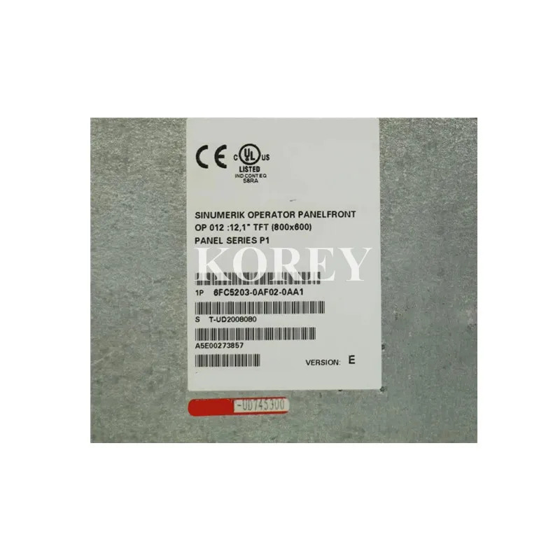 Sinumerik 인터페이스 패널 6FC5203-0AF02-0AA1 원본