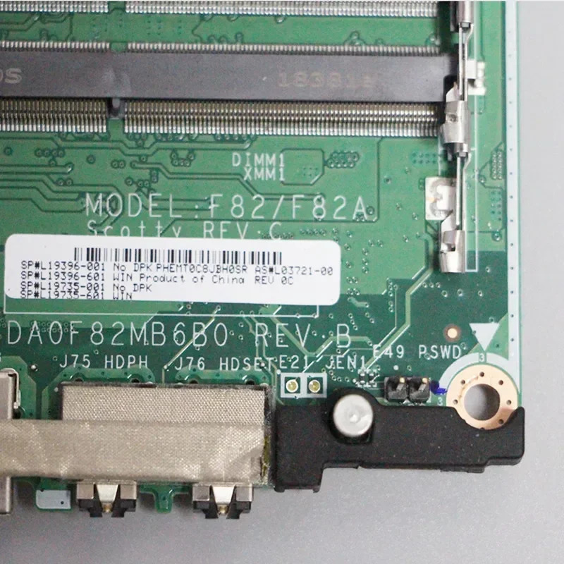 L19396-001 hp호환 705 G4 미니 마더보드 F82/F82A DA0F82MB6B0 L19735-601 L03721-00 메인보드 완전 작동 리퍼