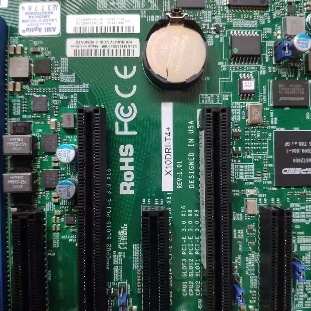 Supermicro 서버 마더보드 E5-2600 v4/v3 군 쿼드 LANX540 10GBase-T LGA2011 DDR4 X10DRi-T4 포함