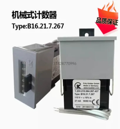 Kubler 펀치 기계식 카운터 B16.21.7.267 115V 230V BK14.21.7.267