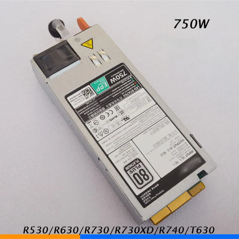 Dell R530/R630/R730/R730XD/R740/T630 750W G6W6K D750E서버 전원공급장치전리퍼