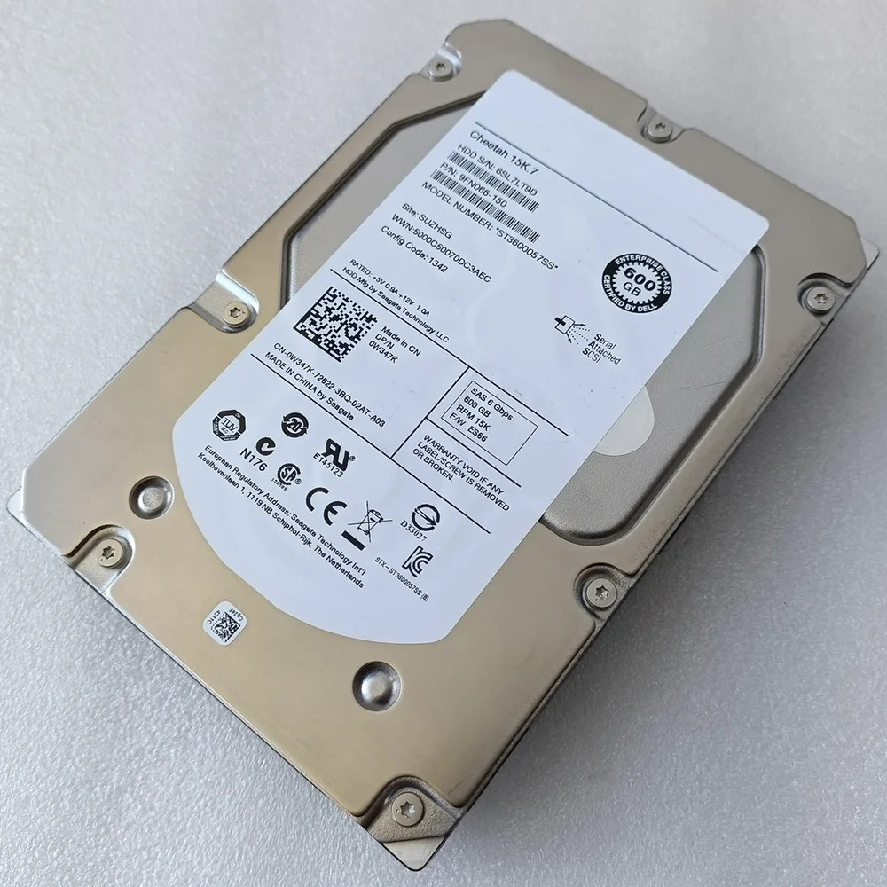 델 0W347K W347K ST600G 3600057 SS 15K 3.5인치 SAS HDD