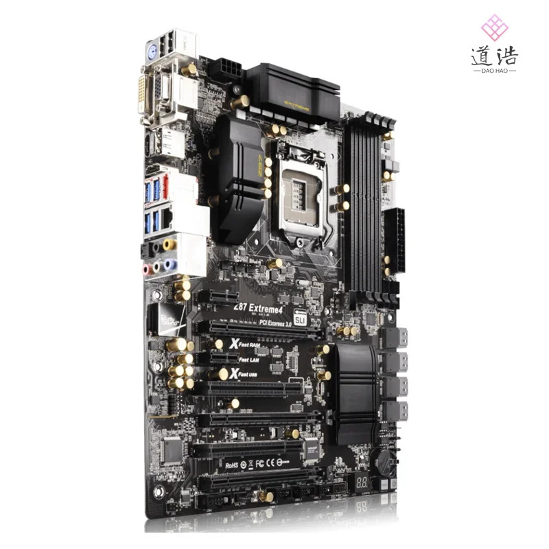 ASRock호환 Z87 Extreme4 마더보드 32GB 2xPCI I3 I5 I7 CPU LGA 1150 DDR3 메인보드 완전 작동 리퍼