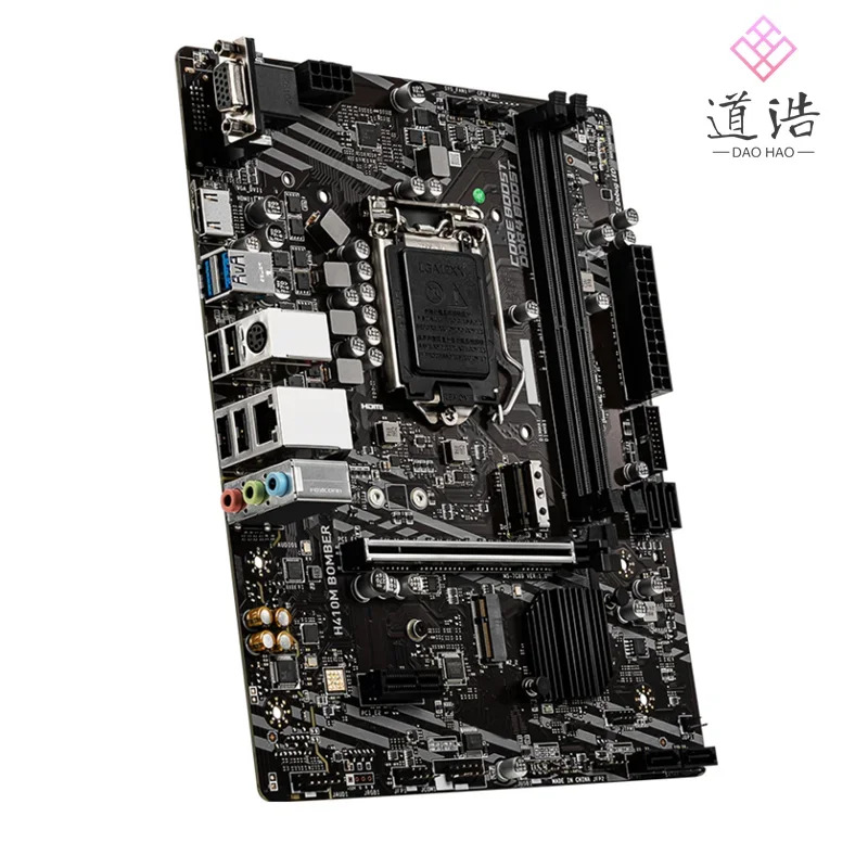 H410M BOMBER 마더보드 64GB VGA HDMI M.2 LGA 1200 DDR4 마이크로 H410 메인보드 완전 작동 리퍼