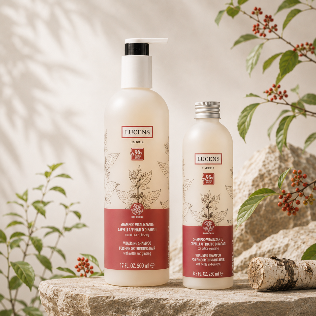이태리 루센스 천연 탈모샴푸 완화 예방 바이탈라이징 유기농 비건샴푸 750ml, 1개 제품 이미지