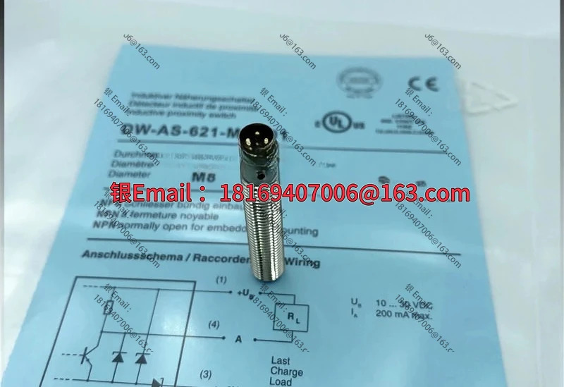 2pcs 유도 스위치 DW-AS-621-M8-001 3핀 플매트 카펫 러그NPN 정상 개방 10-30V 센서