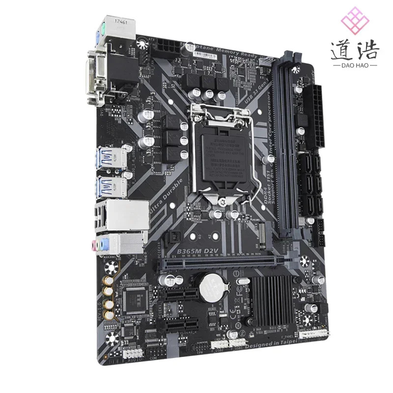 B365M D2V 마더보드32GB LGA 1151 DDR4 마이크로 B365 메인보드 완전 작동 리퍼