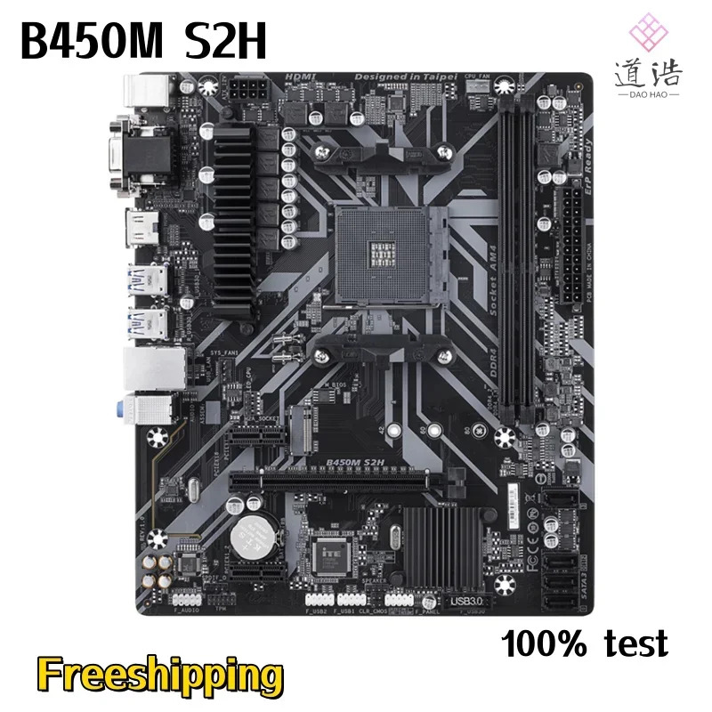 B450M S2H 마더보드32GB HDMI M.2 SATA3.0 소켓 AM4 DDR4 마이크로 B450 메인보드 완전 작동 리퍼