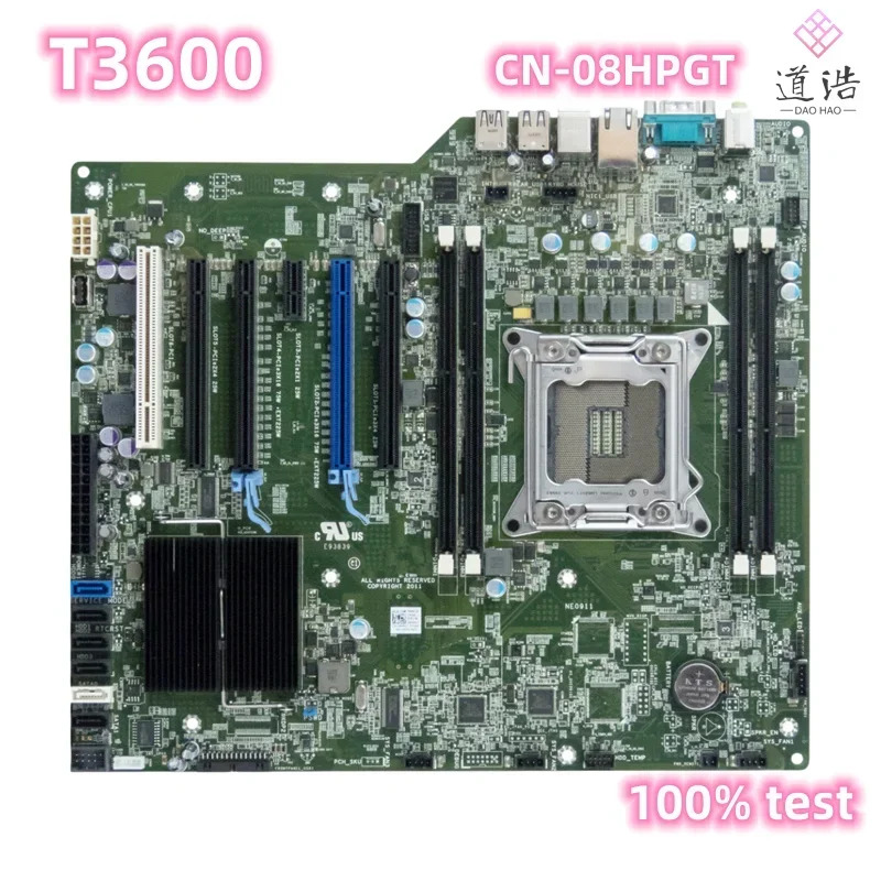 Dell Precision T3600 워크스테이션 마더보드CN-08hp호환 08hp호환 8hp호환 LGA 2011 DDR3 메인보드 완전 작동 리퍼
