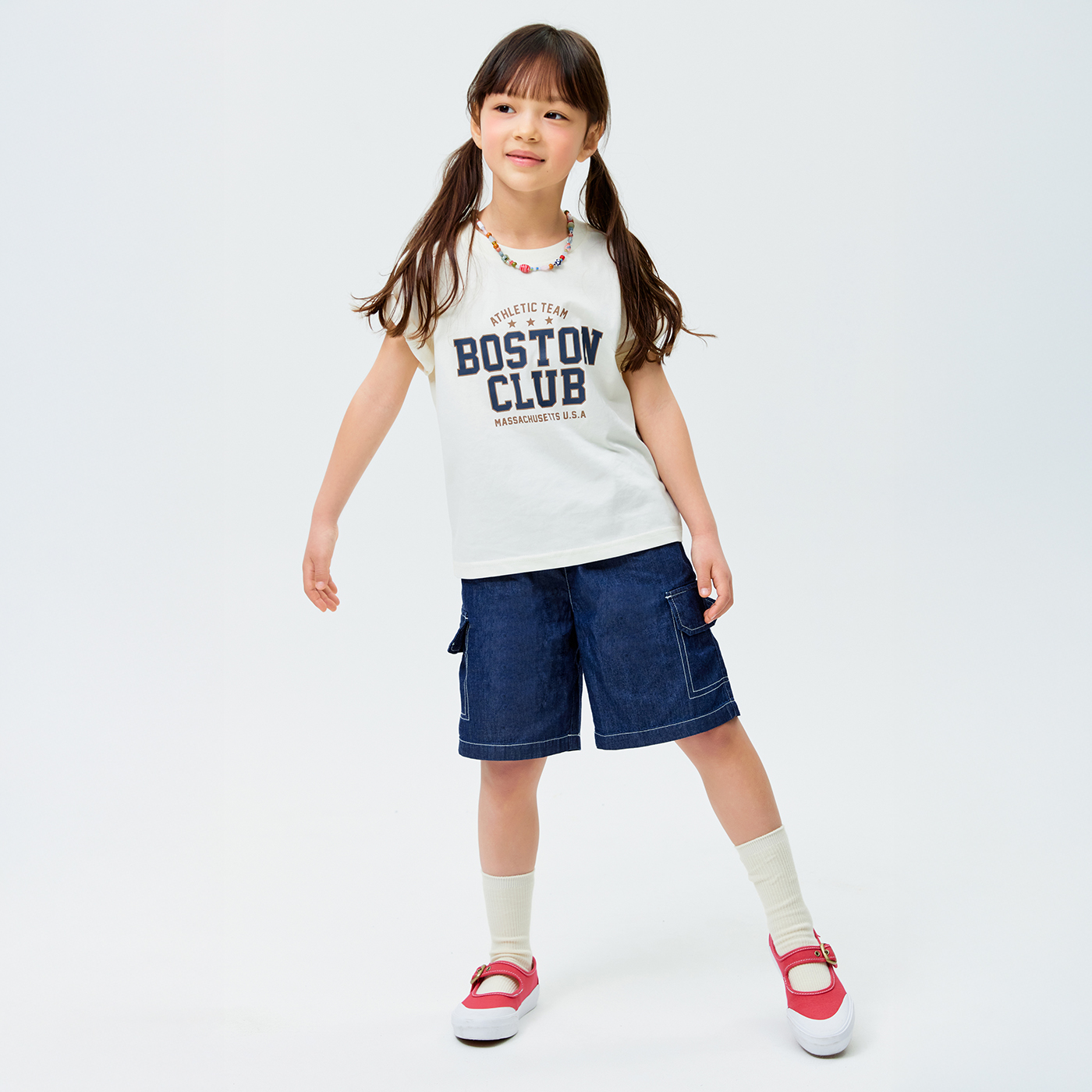 [COOL] 스파오키즈 데님 반팔 상하세트 SPSMG25KU1 - 상세 이미지 2