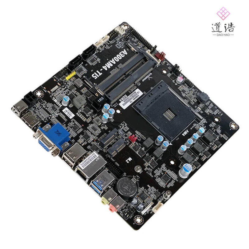 ECS A300AM4-TI5 미니 ITX 마더보드32GB 소켓 AM4 Ryzen호환2.3 메인보드 4.5 세대 CPU DDR4 17x17