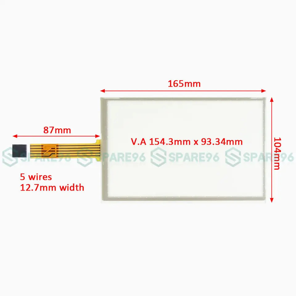 T070S-5RBH03N-0A11R0-080FH 터치 스크린 유리 외부 패널 신