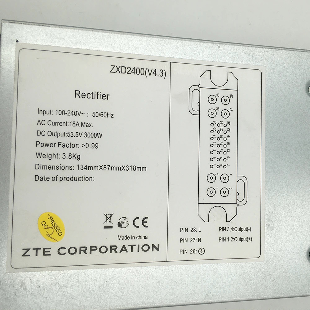 ZTE 통신 전원 모듈 리퍼 ZXD2400 V4.0 V4.1 V4.3 48V 50A